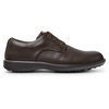 Dark brown blucher shoes for men