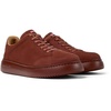 Red nubuck sneakers for men