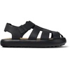 Black Leather Sandal for Men