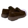 Brown Nubuck Moccasin for Men