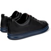 Black Leather Men's Sneakers.