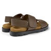 Brown leather sandals for men