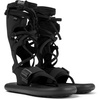 Black sandals for men by Camper x Ottolinger