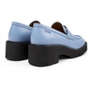 Blue Leather Loafer for Women