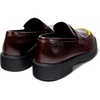 Burgundy leather shoes for men