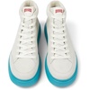 White non-dyed leather sneakers for men