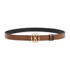 Bally Logo Plaque Buckled Reversible Belt