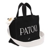 Patou Small Logo-Printed Top Handle Bag