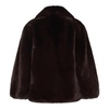 Pinko Single-Breasted Fluffy Coat