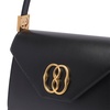 Bally Logo Plaque Foldover-Top Shoulder Bag