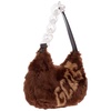 GCDS Chain Linked Faux Fur Shoulder Bag