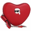 Karl Lagerfeld Logo Plaque Heart-Shaped Coin Purse