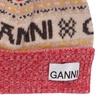 Ganni Logo-Intarsia Knitted Pompom Beanie