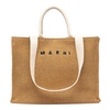 Marni Logo Embroidered Woven Tote Bag