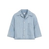 Bottega Veneta Light Bleached Denim Cropped Shirt