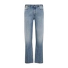 The Row Fred Mid-Rise Distressed Straight-Leg Jeans