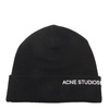 Acne Studios Logo Embroidered Ribbed Beanie