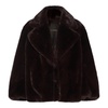 Pinko Single-Breasted Fluffy Coat