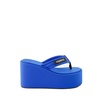 Coperni Logo Patch Wedge Tong-Strap Sandals