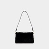 Manu Atelier Faux-Fur Detailed Zipped Tote Bag