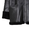 Shearling-lined leather jacket