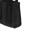 Ganni Logo Embossed Mini Tote Bag