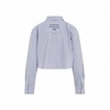 Acne Studios Striped Long-Sleeved Cropped Shirt