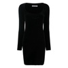 Alexander Wang Logo Embroidered Long-Sleeved Dress