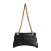 BALENCIAGA Black Crushed Calf Ag Crossbody Bag for Women