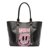 Ganni Smiley Logo Print Tote Bag