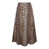 Ganni Leopard Printed Midi Skirt