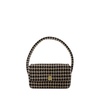 Anine Bing Nico Houndstooth Logo-Engraved Shoulder Bag