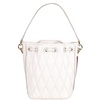 Bally Logo Plaque Quilted Drawstring Bucket Bag