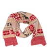 Ganni Logo-Intarsia Knitted Scarf