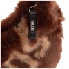 GCDS Chain Linked Faux Fur Shoulder Bag