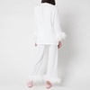 Sleeper Feather-Trimmed Crepe de Chine Pyjama Set - XS