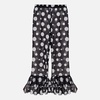 Sleeper Samba Ruffled Polka-Dot Chiffon Pants - M