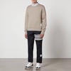 Thom Browne Tonal 4 Bar Loopback Cotton-Jersey Sweatshirt - 0/XS