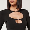 Alexander Wang Cutout Jersey Top - XS