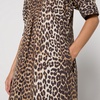 Ganni Leopard-Print Cotton-Poplin Maxi Dress - EU 36/UK 8