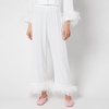 Sleeper Feather-Trimmed Crepe de Chine Pyjama Set - XS