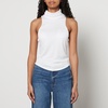 Anine Bing Jennie Stretch-Jersey Sleeveless Turtleneck Top - XS