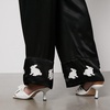 Sleeper White Rabbit Satin Trousers - XXS-XS