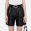 Anine Bing Recycled Leather and Faux Leather Carmen Shorts - W38