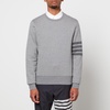 Thom Browne Men's Tonal 4-Bar Loopback Sweatshirt - Medium Grey - 2/M