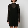 Anine Bing Clare Ribbed-Knit Mini Dress - XS