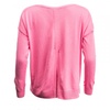 Summer Silk Knit Long Sleeved Slash Neck Jumper