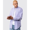 Mens Long Sleeved Button Down Check Shirt With Polo Pony