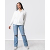 Oversized Zip-Up High-Neck Womens Sweater