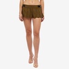 Miaou Olive Pinstripe Reno Mini Skirt